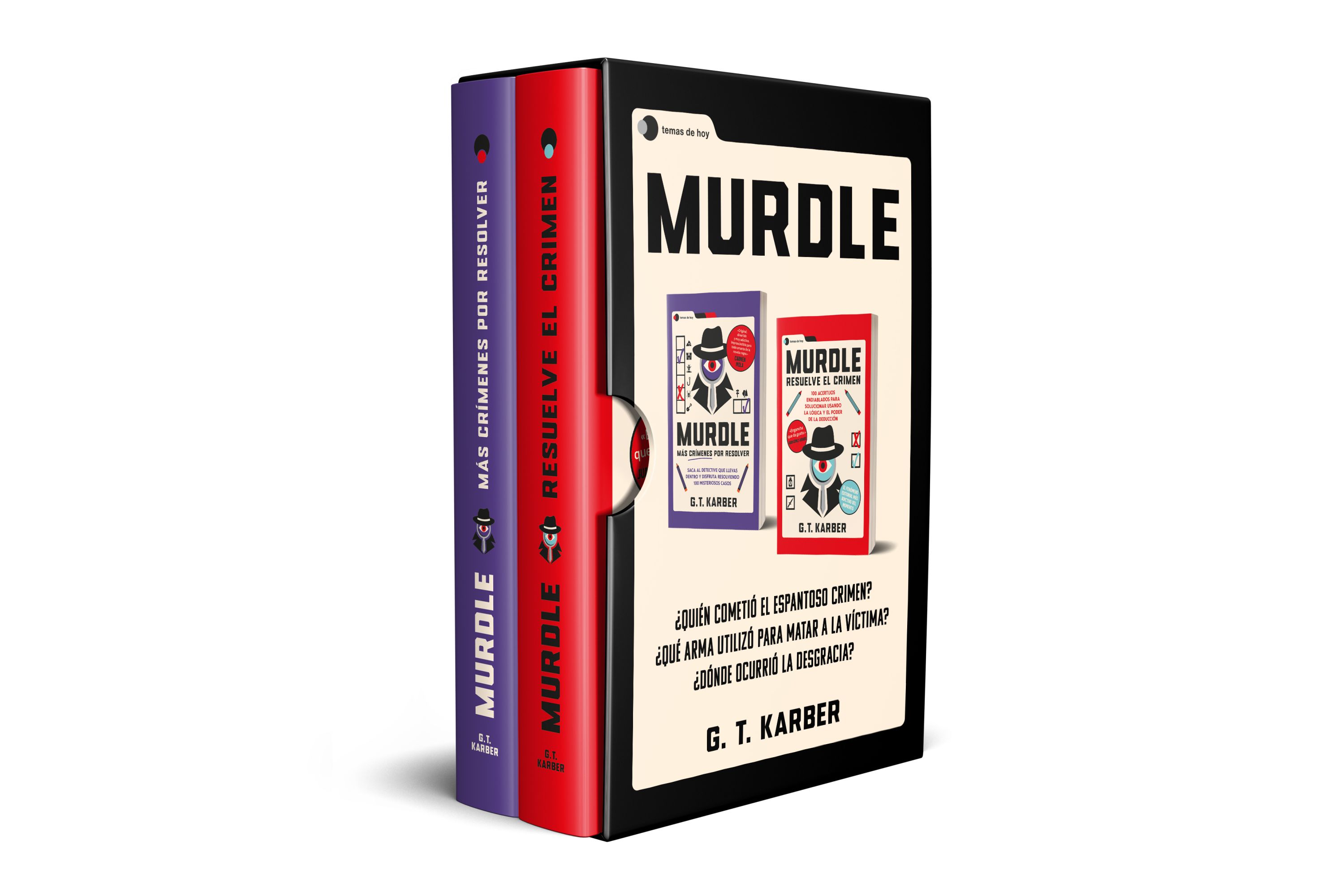 Estuche Murdle. Incluye: Murdle: Resuelve el crimen + Murdle: Más crímenes por resolver + libreta