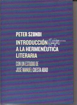 Introducción a la hermenéutica literaria