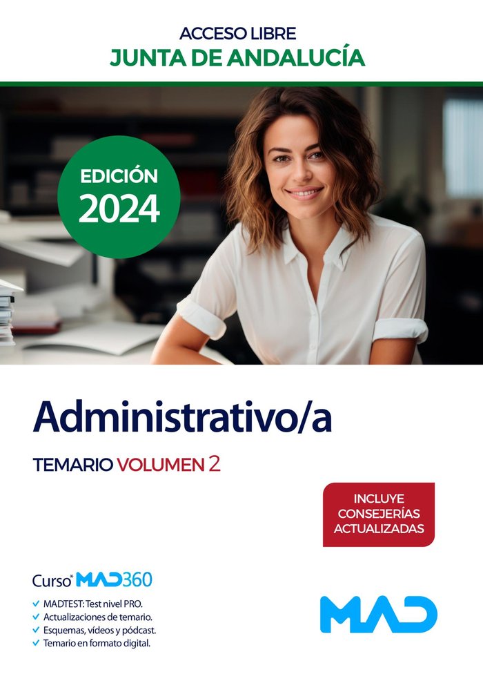 ADMINISTRATIVO/A ACCESO LIBRE TEMARIO 2 JUNTA ANDALUCIA