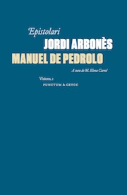 Epistolari Jordi Arbonès / Manuel de Pedrolo