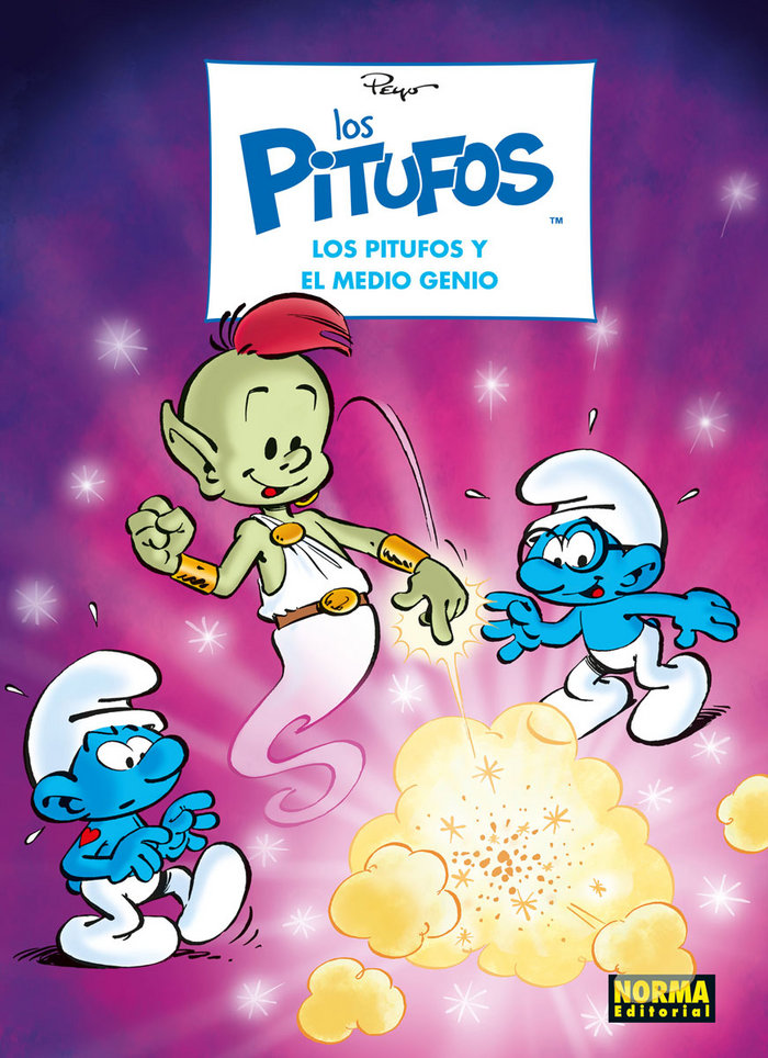 Los pitufos 35. El pitufo y el medio genio