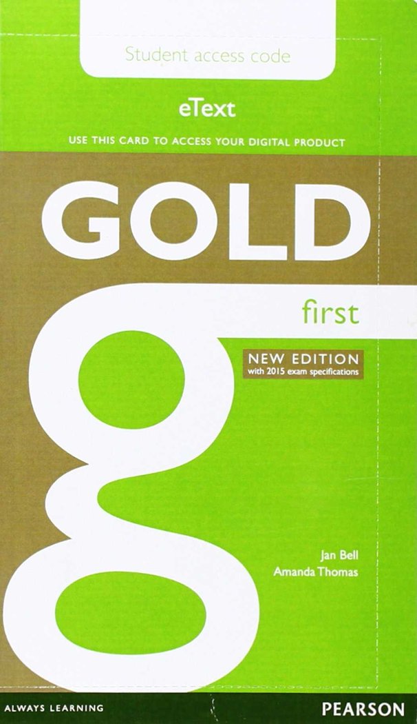 GOLD FIRST NEW EDITION ETEXT STUDENT ACCESS CARD