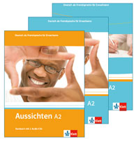 Ausichten-Paket A2 (Kursbuch + 2 Audio-CDs, Arbeitsbuch + Audio-CD + DVD, Intensivtrainer)