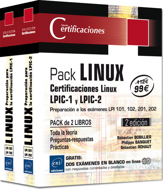 Linux 2 pack libros . Preparación para los exámenes LPIC-1 y LPIC -2