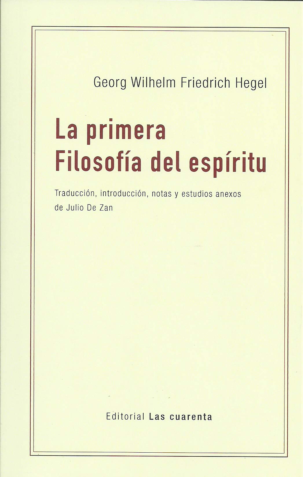 La primera Filosofía del espíritu