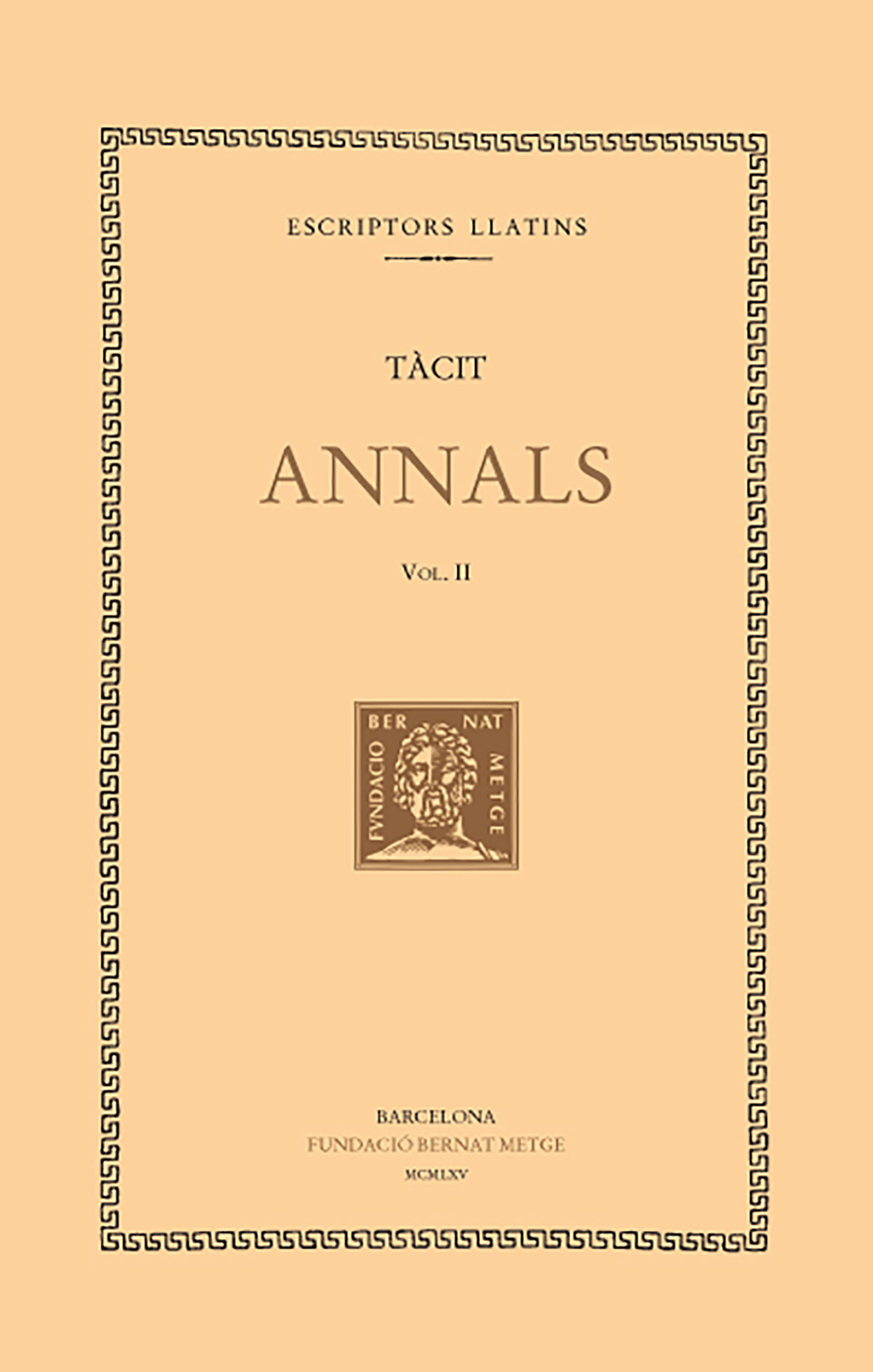 Annals, vol. II: llibres III-IV