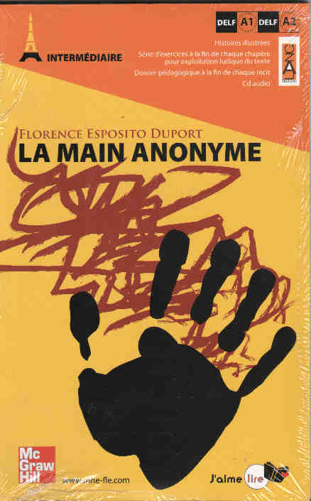 La main anonyme (Avec CD audio) A1-A2