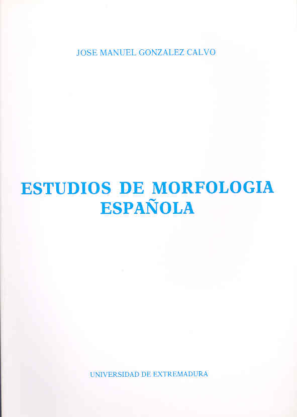 Estudios de morfología española