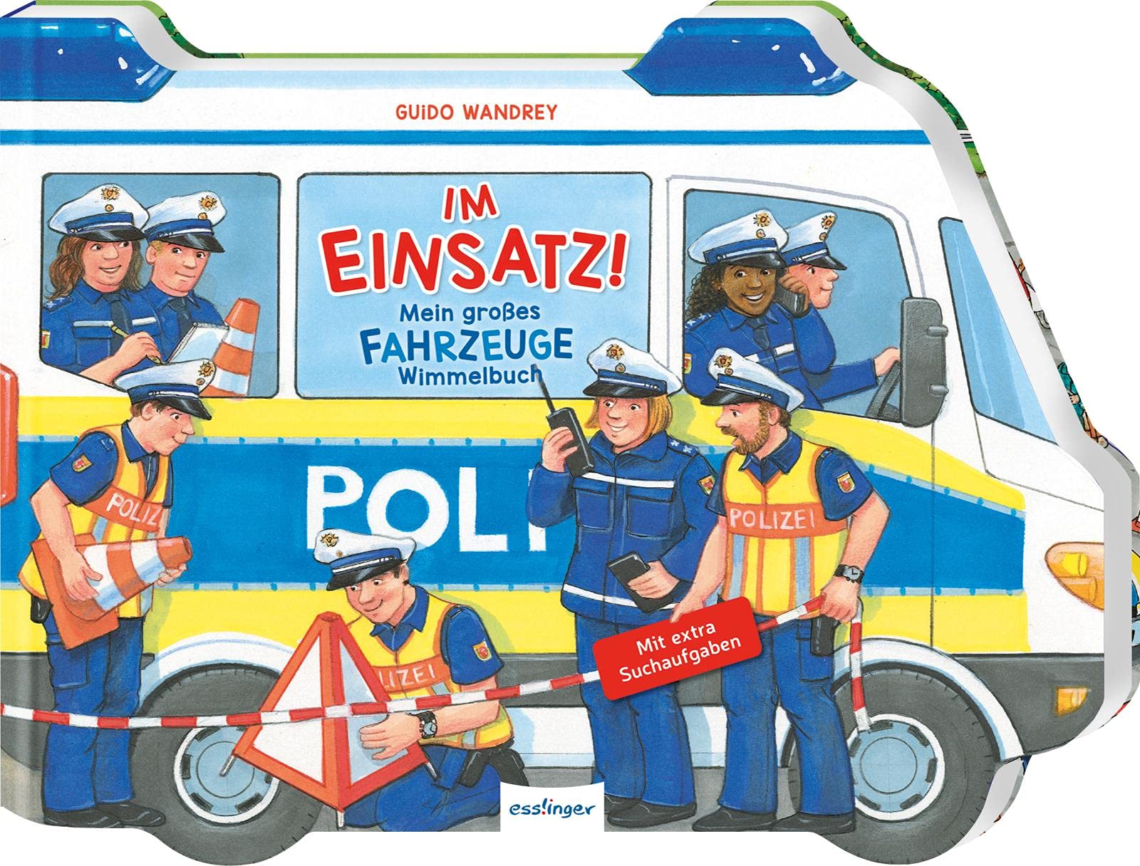 Im Einsatz!: Mein großes Fahrzeuge-Wimmelbuch | Rettungswagen von Polizei, Feuerwehr & Krankenwagen