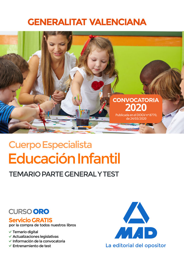 Cuerpo Especialista en Educación Infantil de la Administración de la Generalitat Valenciana. Temario