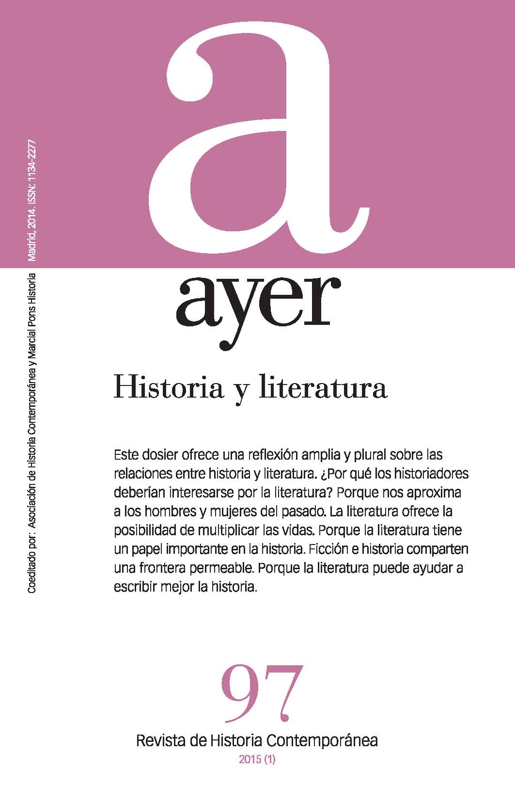 Historia y literatura. Ayer. Revista nº 97