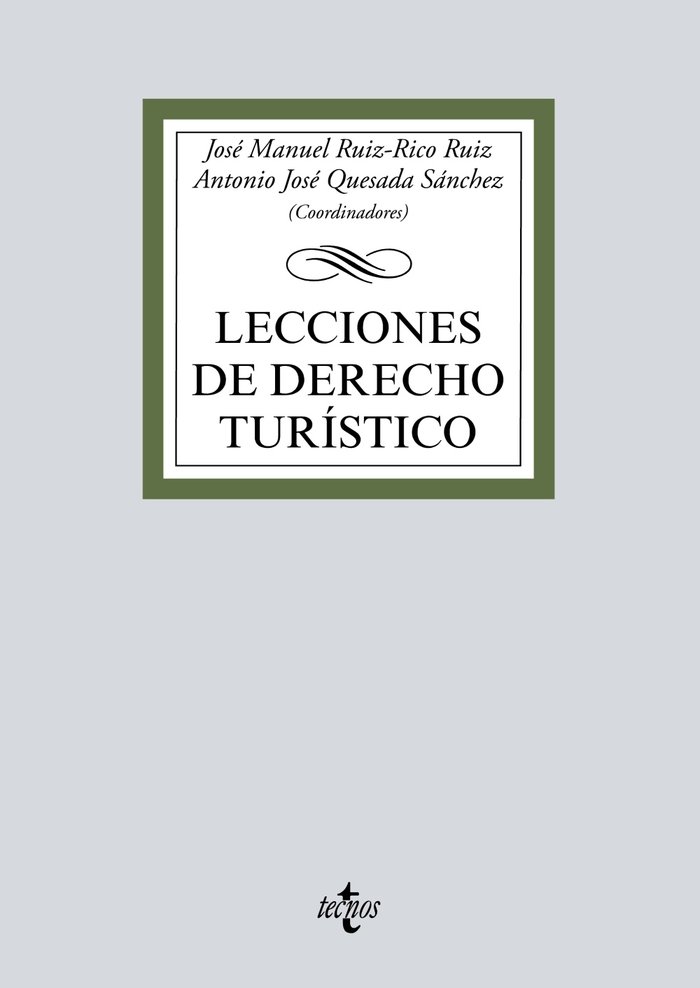 Lecciones de Derecho Turístico