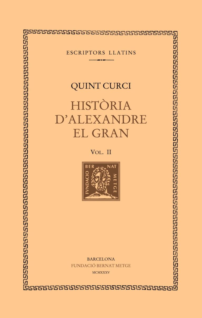 Història d’Alexandre el Gran, vol. III i últim (llibres VIII-X)