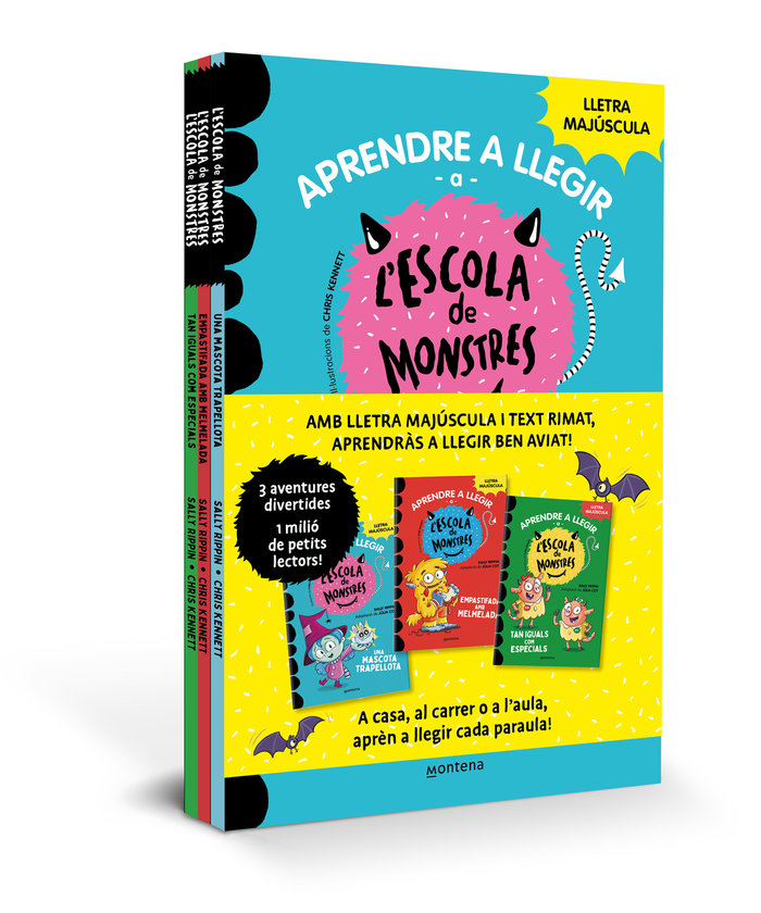 PACK ESCOLA DE MONSTRES (UNA MASCOTA TRAPELLOTA, EMPASTIFADA AMB MELMELADA, TAN