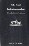 Explicaciones no pedidas. XI Premio Casa América de Poesía americana