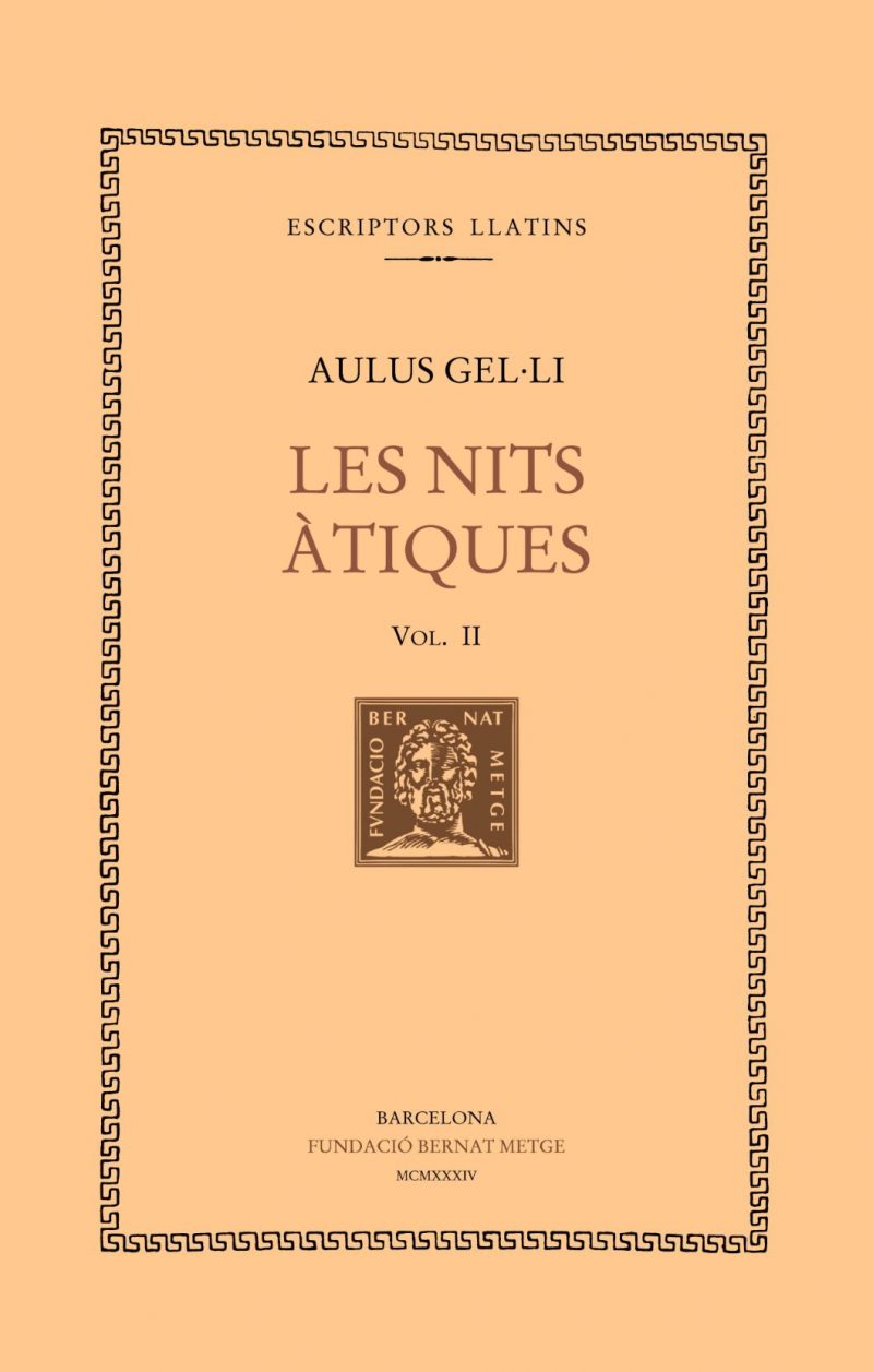 Les nits àtiques, vol. II: Llibres III-IV