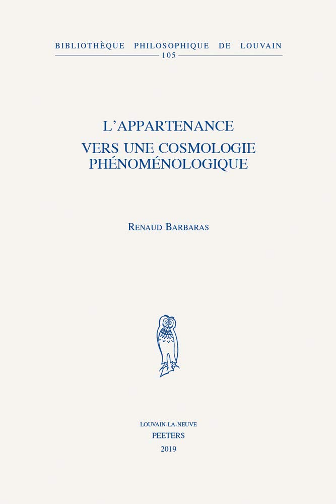 L'appartenance vers une cosmologie phénoménologique