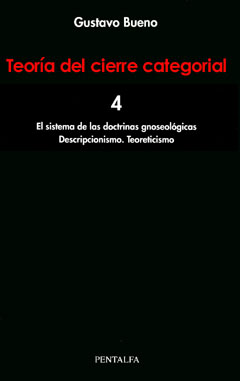 Teoría del cierre categorial (Vol. 4): El sistema de las doctrinas gnoseológicas / Descriptivismo. Teoreticismo