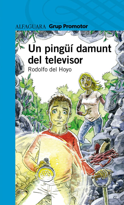 Un pingüí damunt el televisor