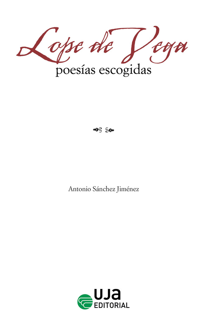 LOPE DE VEGA POESIAS ESCOGIDAS