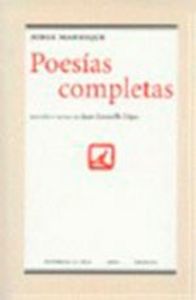 POESIAS COMPLETAS JORGE MANRIQUE