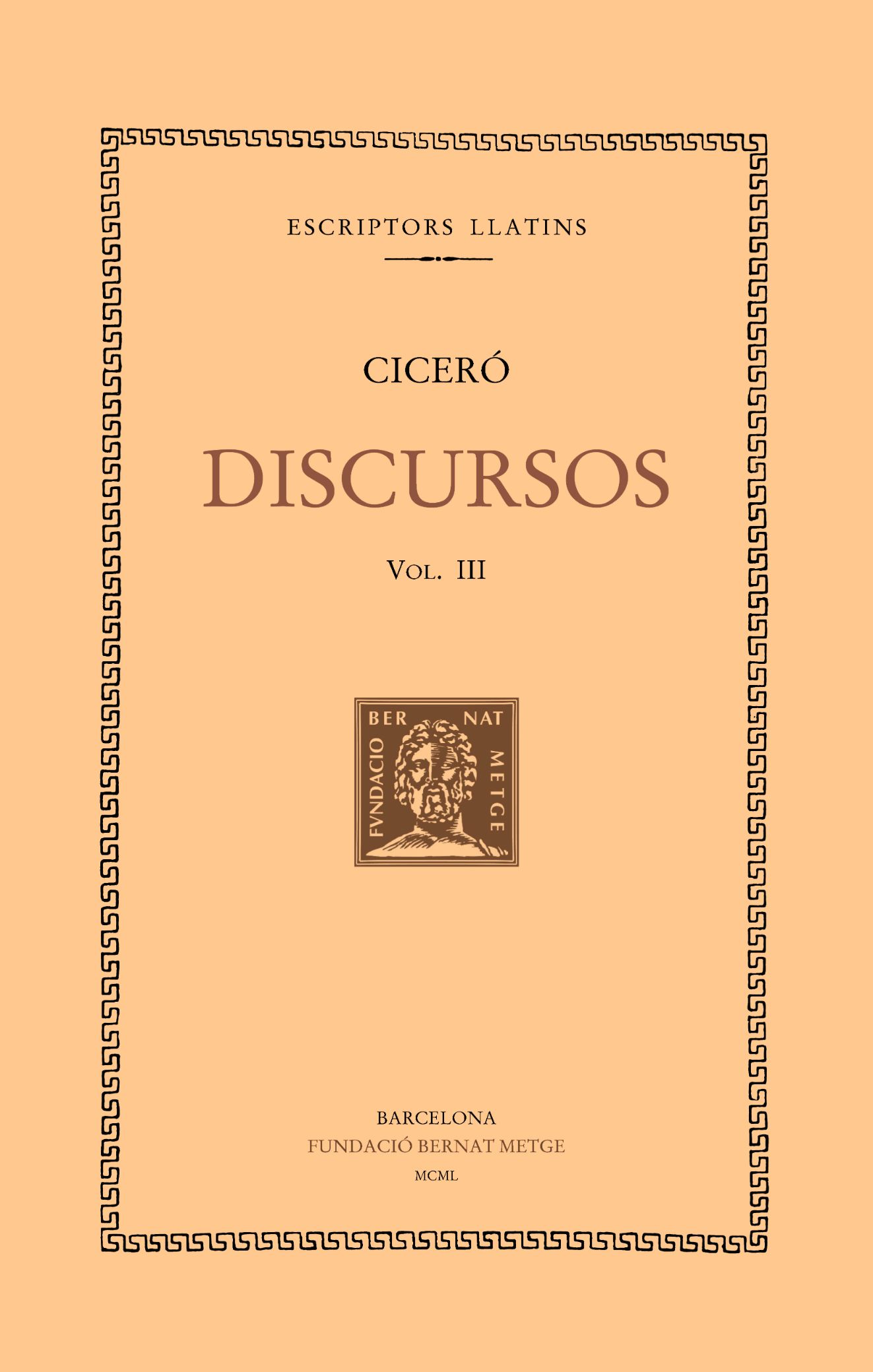 Discursos, vol. III: Segona acció contra Verres: La pretura de Sicília