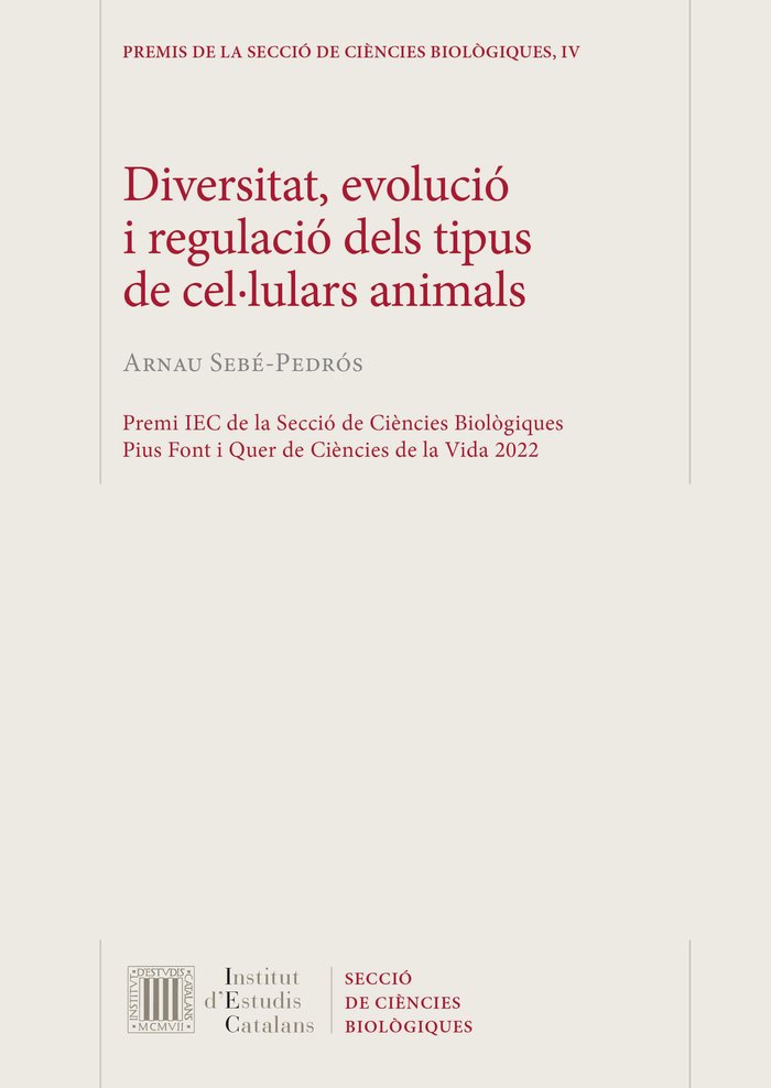 DIVERSITAT, EVOLUCIO I REGULACIO DELS TIPUS DE CEL·LULARS ANIMALS