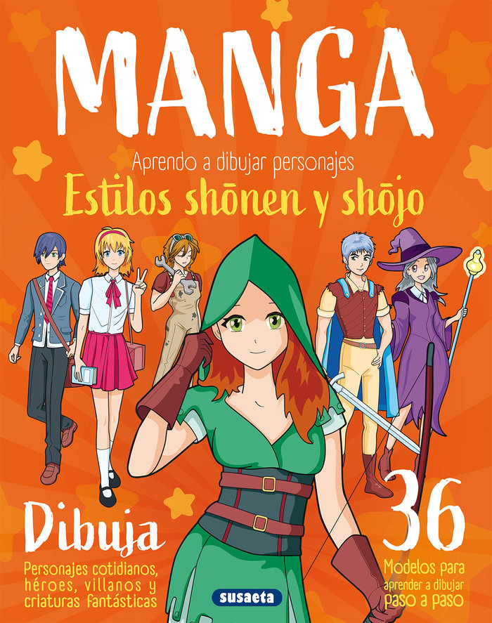 MANGA APRENDO A DIBUJAR PERSONAJES ESTILOS SHONEN Y SHOJO