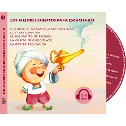 Audiobook: Los mejores cuentos para escuchar II - Aladino y la lámpara maravillosa/Los tres cerditos/El soldadito de plomo/La casita de chocolate-