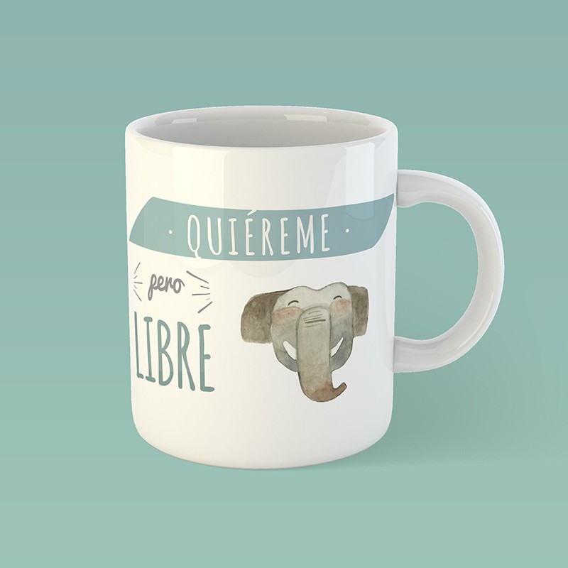 Taza FAADA Quiéreme, pero libre