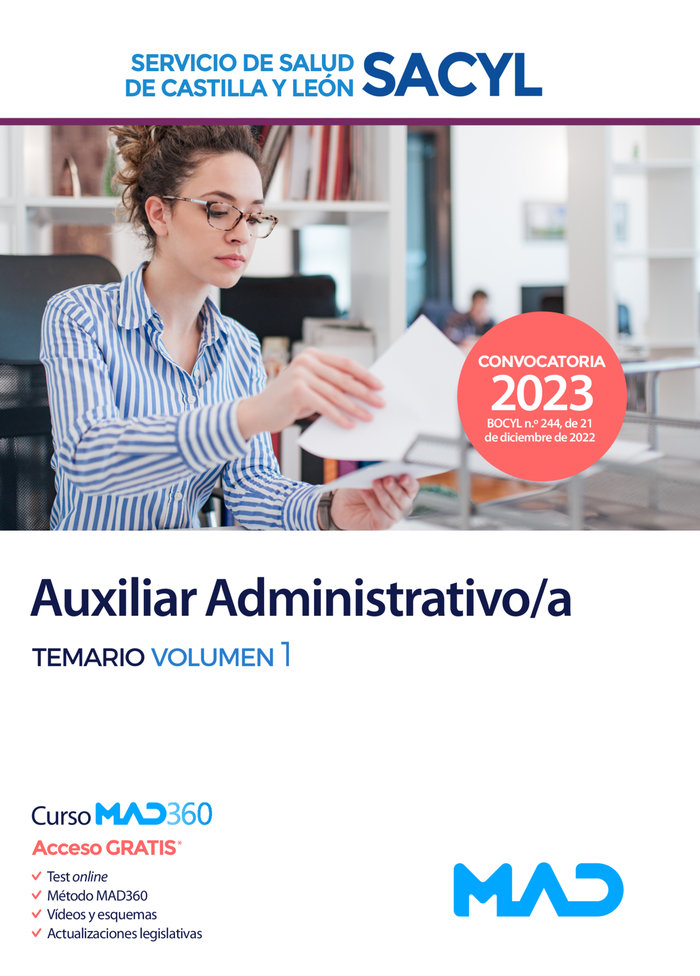 AUXILIAR ADMINISTRATIVO/A SERVICIO SALUD CASTILLA