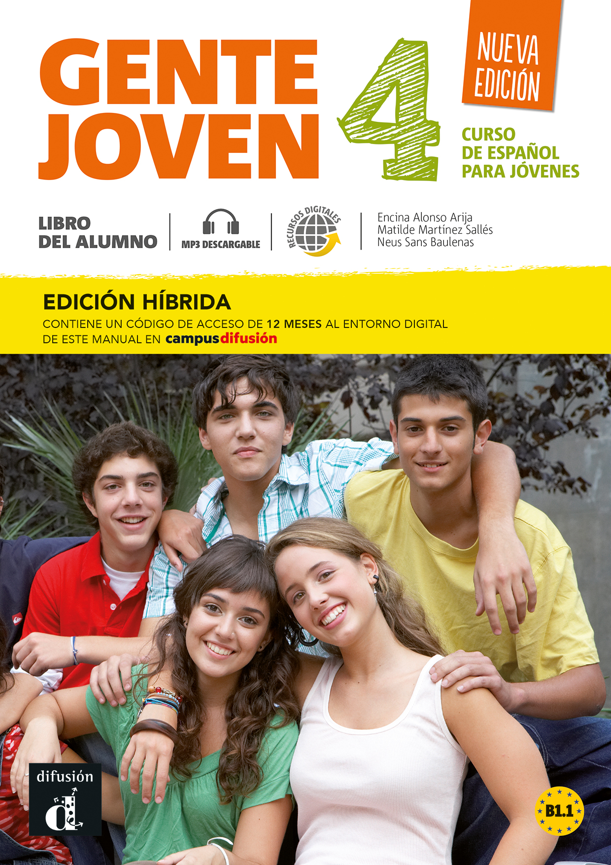 Gente joven 4 B1.1 Nueva Edición Ed. Híbrida Libro del alumno