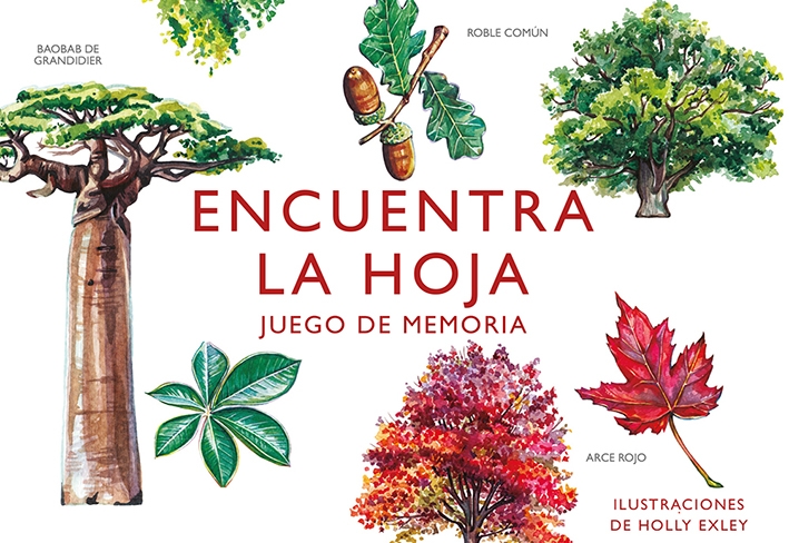 Encuentra la hoja. Un juego de memoria