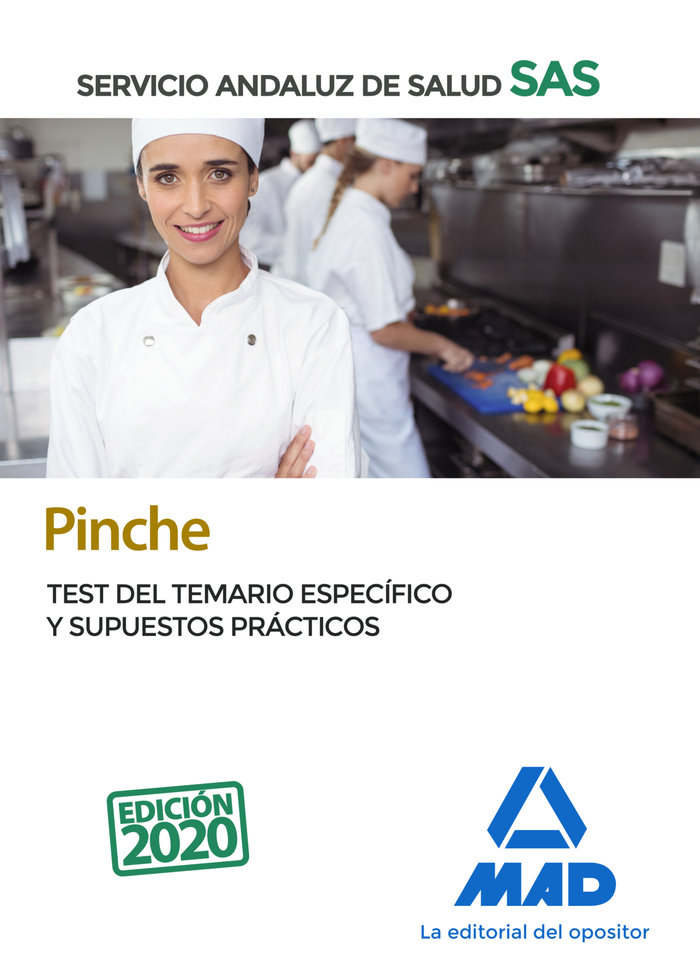 Pinche del Servicio Andaluz de Salud. Test del temario específico y supuestos prácticos