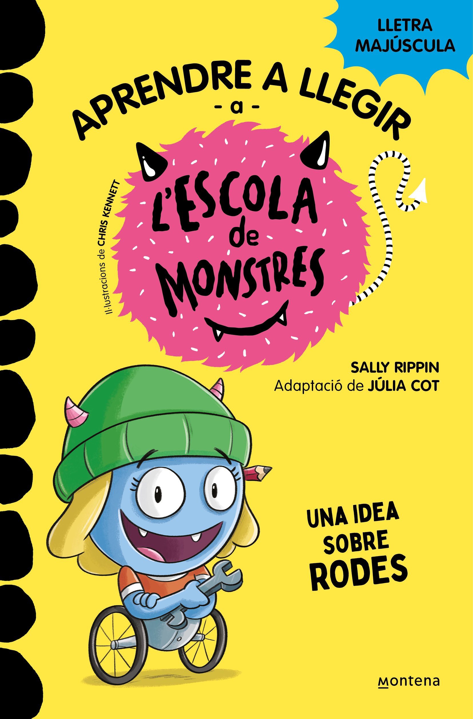 Aprendre a llegir a l'Escola de Monstres 12 - Una idea sobre rodes. Amb lletra MAJÚSCULA