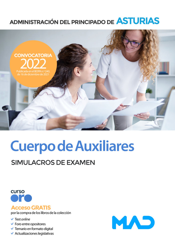 CUERPO AUXILIAR ADMINISTRACION PRINCIPADO DE