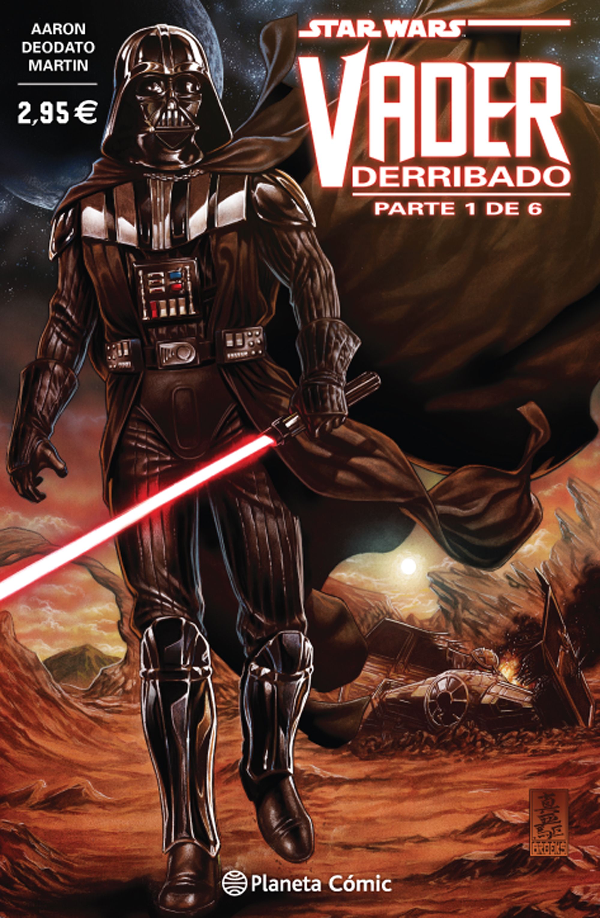 Star Wars Vader derribado 1