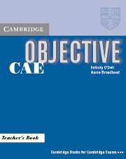 Objective CAE Teacher's Book