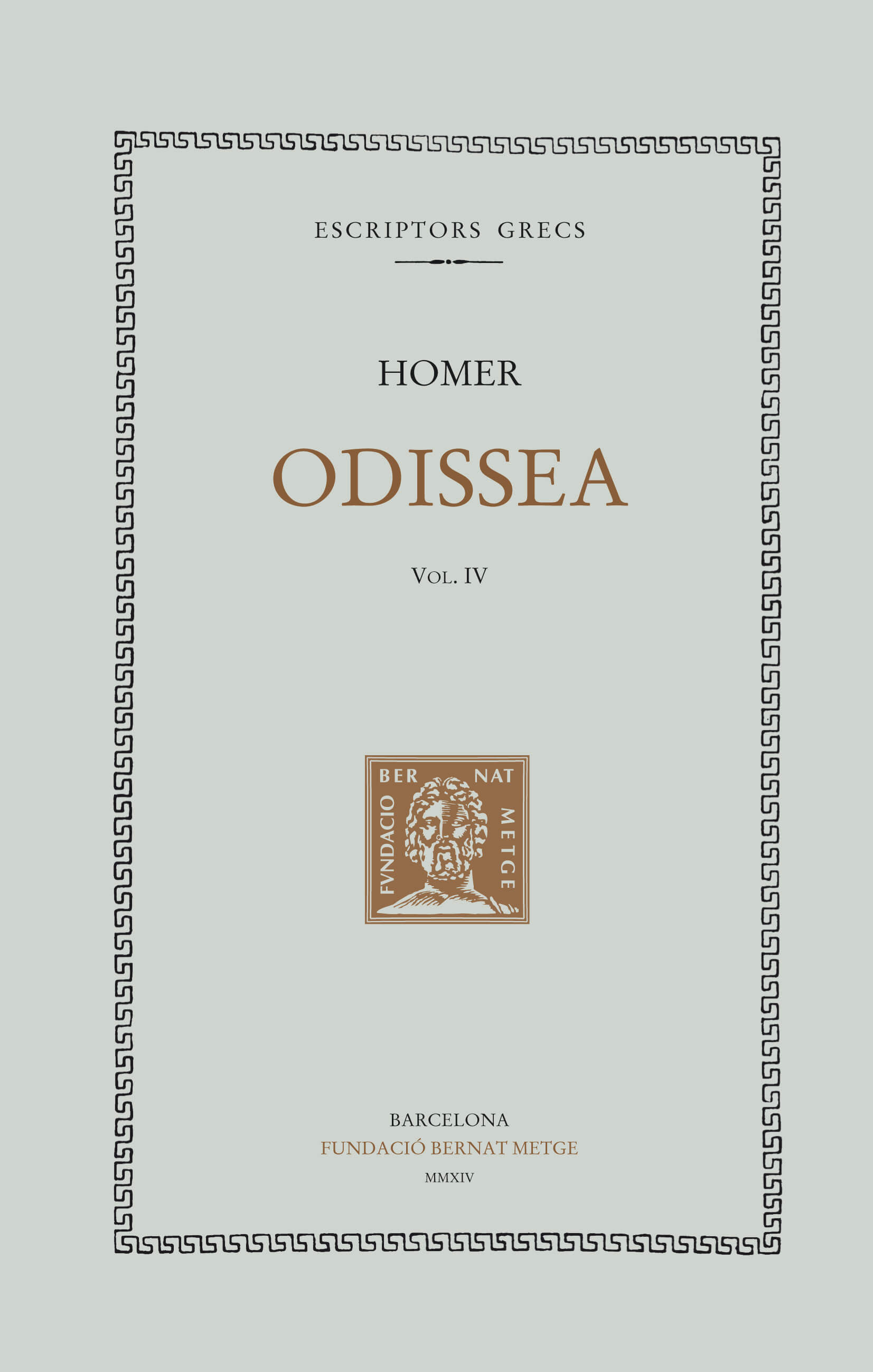 Odissea. Vol. IV (Cants XIX-XXIV)