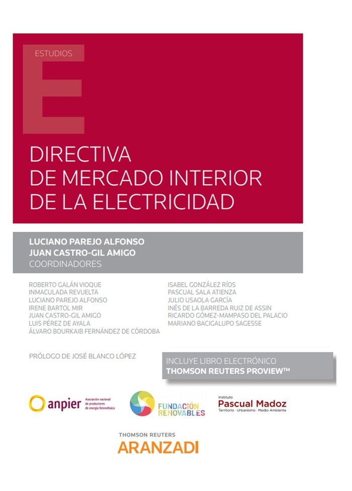 Directiva de mercado interior de la electricidad (Papel + e-book)