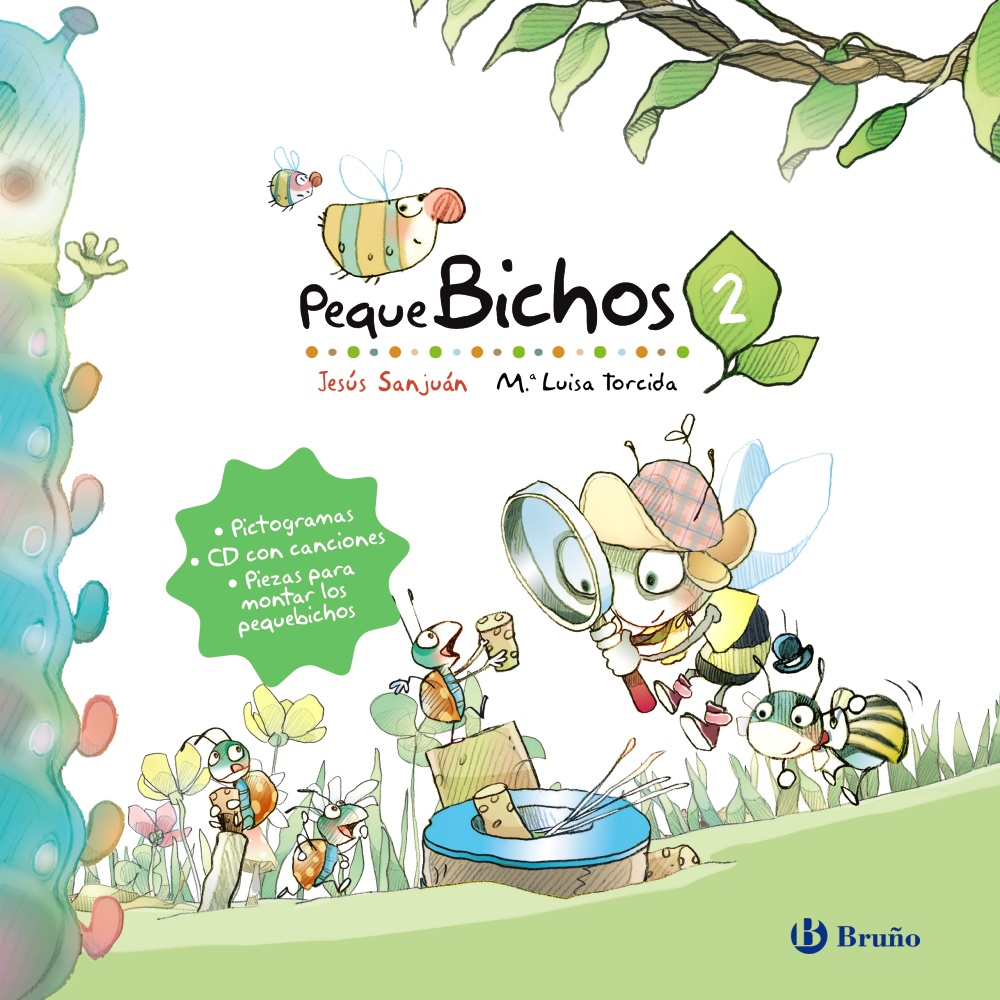 Pequebichos 2 (pictogramas, CD con canciones, piezas para montar los bichos)