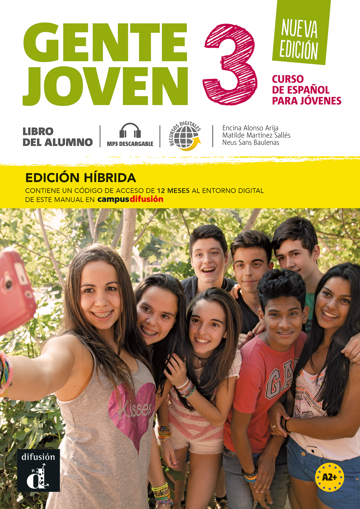 Gente joven 3 A2+ Nueva Edición Ed. Híbrida Libro del alumno