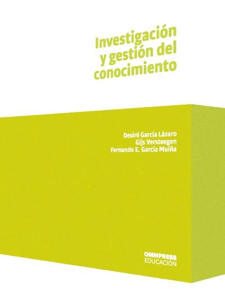 INVESTIGACION Y GESTION DEL CONOCIMIENTO