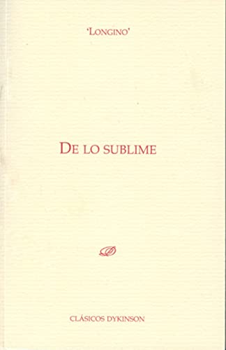 De lo sublime (Edición bilingüe)