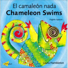 Chameleon swims