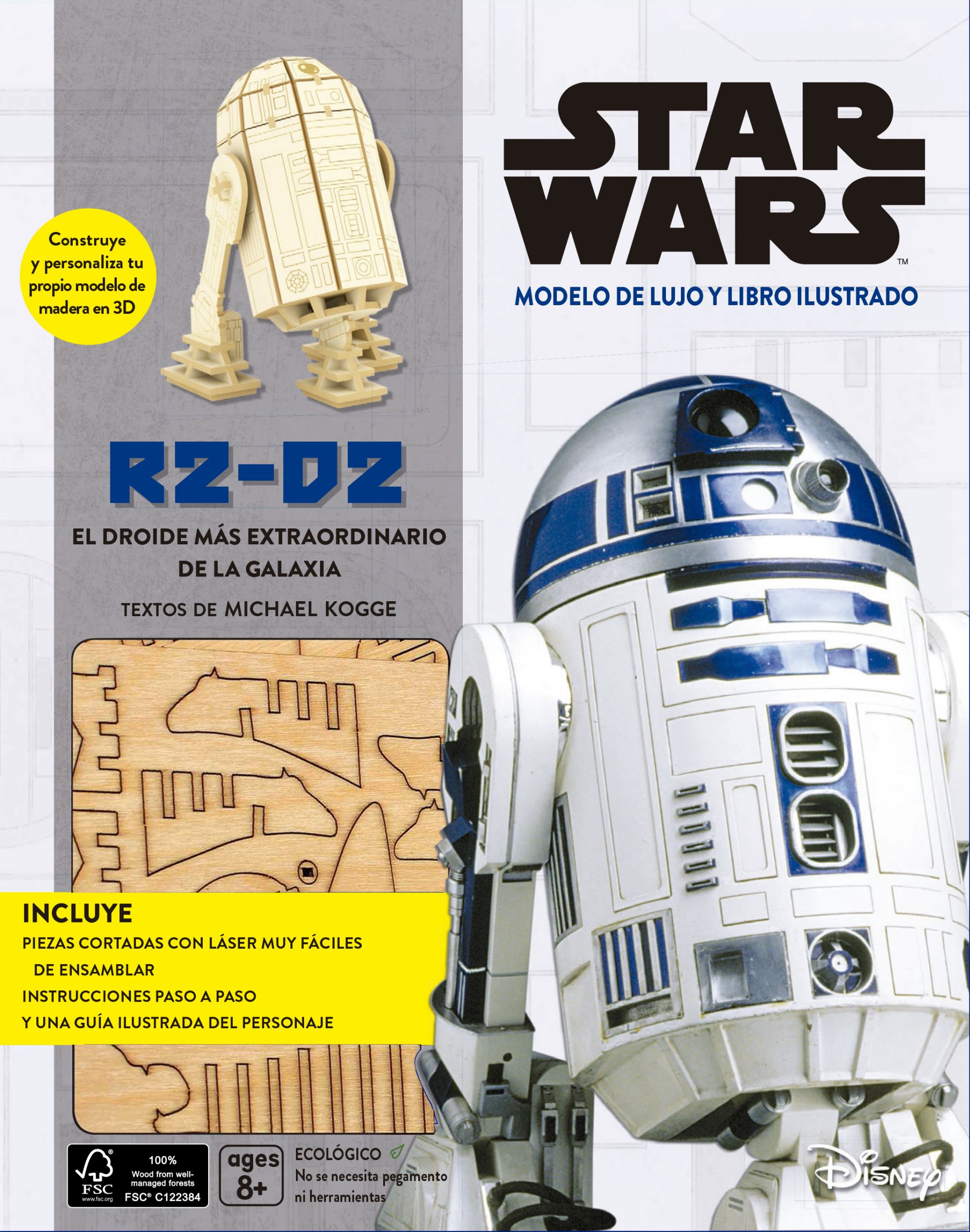 Kit R2-D2: El droide más extraordinario de la Galaxia (maqueta de madera)