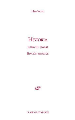 Historia, Libro III (Talía)  Ed. bilingüe