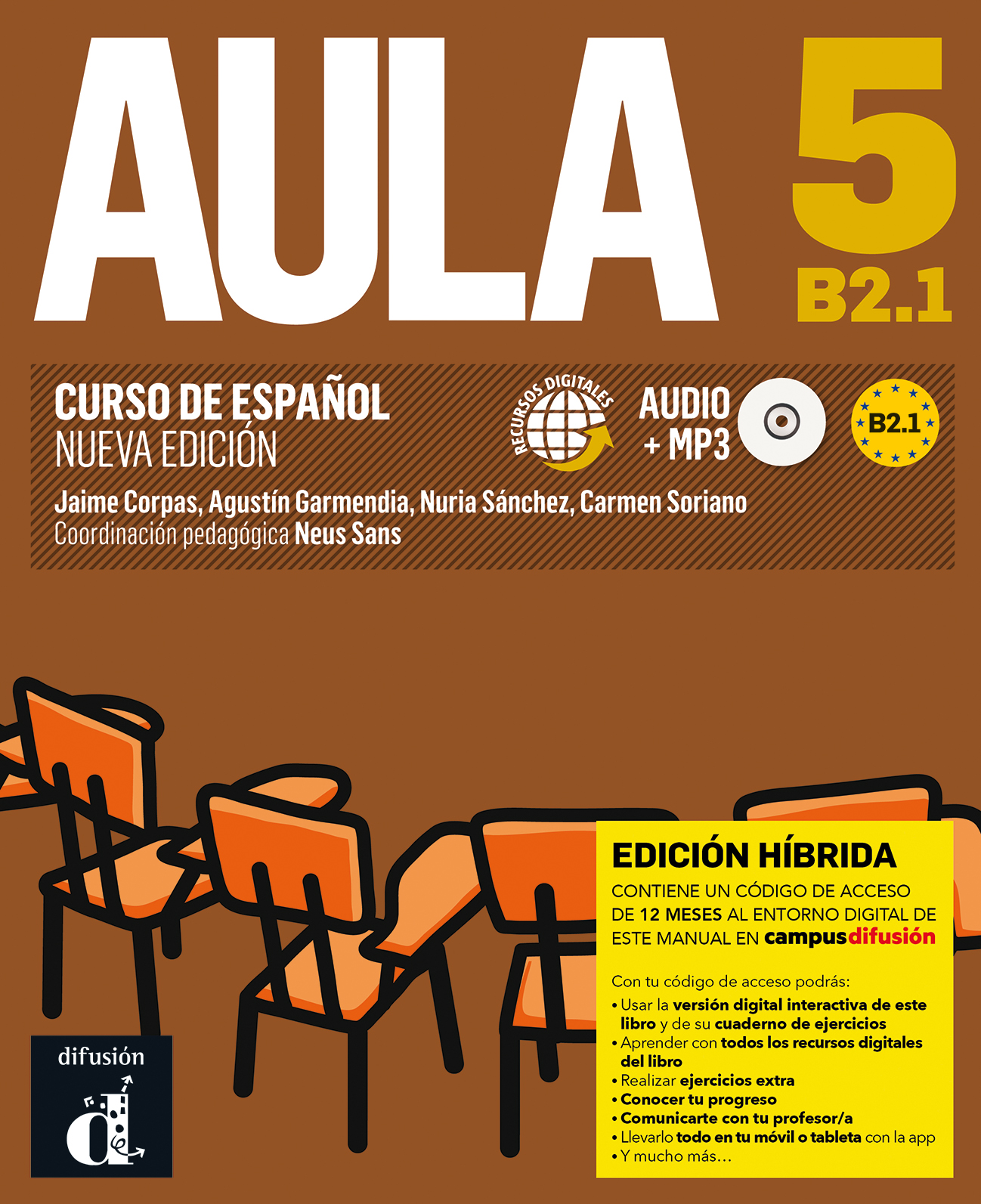 Aula 5 B2.1 Nueva edición. Ed. Híbrida Libro del alumno.