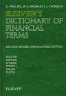 Elsevier's dictionary of financial terms: English-German-Spanish-French-Italian-Dutch