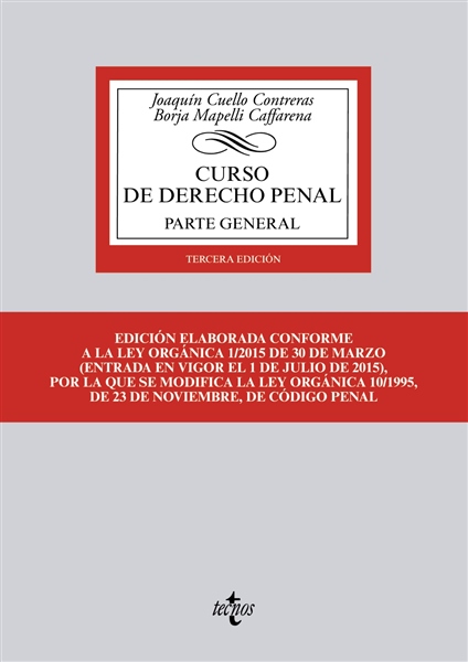 Curso de derecho penal. Parte general